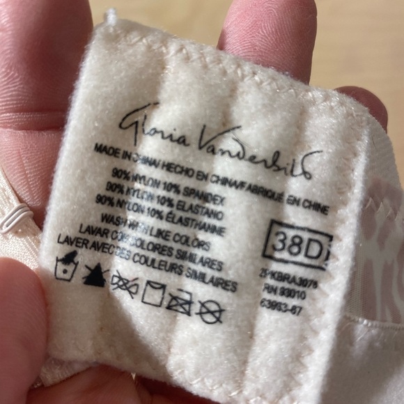 Gloria Vanderbilt No Wire Bra 38 D (KQ) - Picture 11 of 11